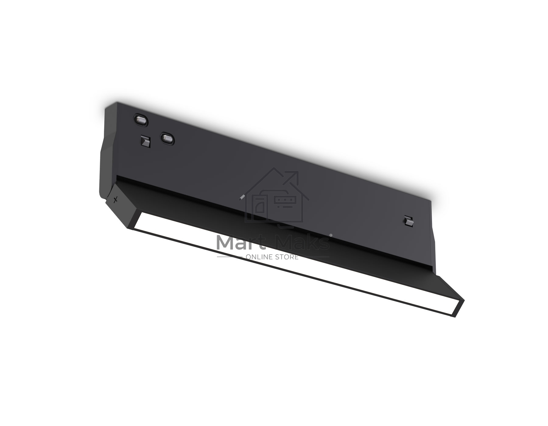 Трековый светильник GL2350 BK черный IP20 10W 3CCT 3000/4200/6400K 48V 200*10*73