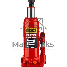 Домкрат STAYER 43160-2_z01 гидравлический бутылочный red force 2т 181-345мм