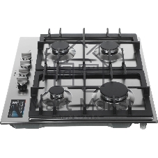 Газовая варочная поверхность Bosch PCP6A5I90M, 4 конфорки, нержавеющая сталь, 7500 Вт