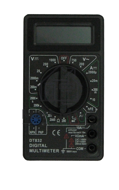 Инструменты Ресанта DT 832 Мультиметр 61/10/512 3,5 разр ж/к дисплей, 20 режимов