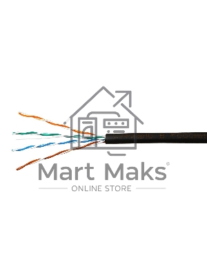 Кабель SkyNet Light UTP outdoor 4x2x0,46, медный, FLUKE TEST, кат.5e, однож., 100 м, box, черный