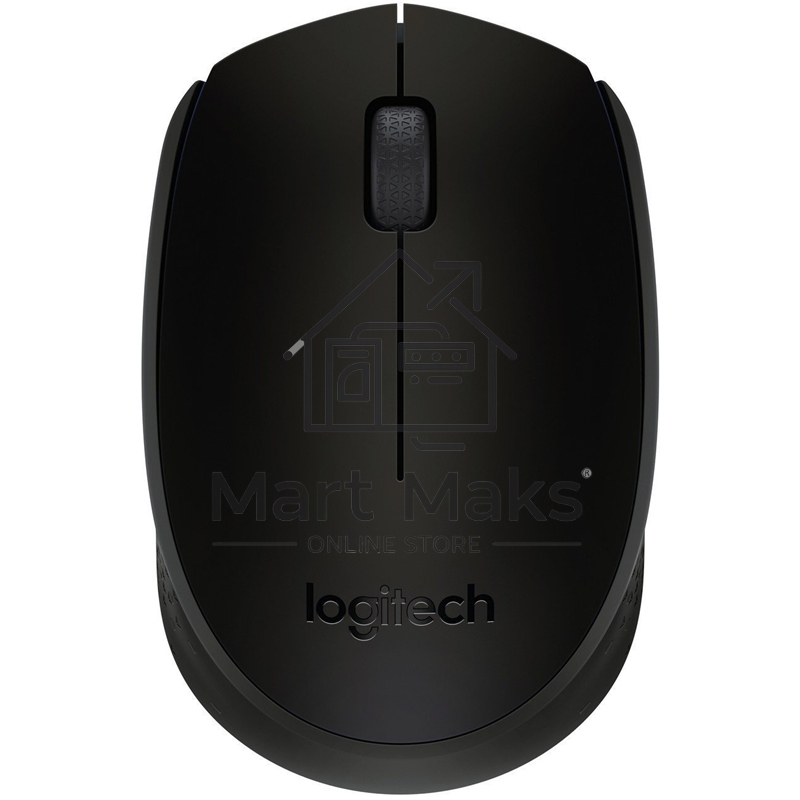 Мышь беспроводная Logitech B170 черный, 1000 dpi, радиоканал, USB, кнопки - 3