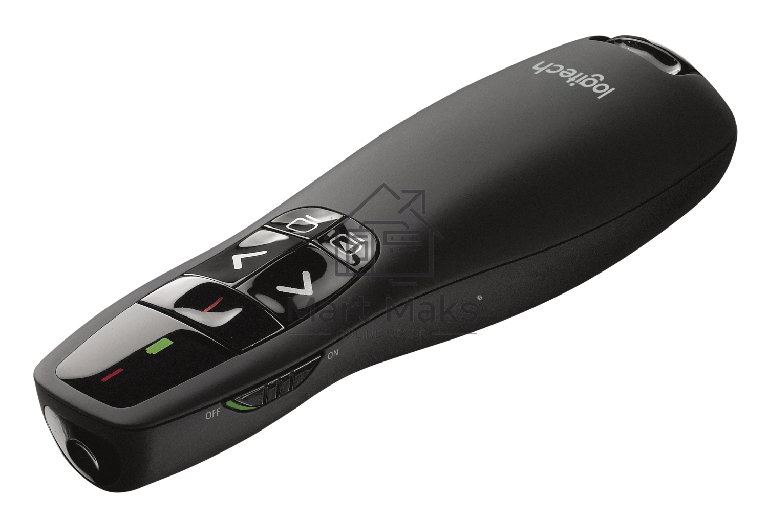 Презентер Logitech R400 черный, радиоканал, USB, кнопки - 5