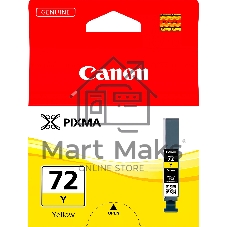 Картридж струйный PGI-72Y (6406B001), для Canon PRO-10, Желтый, 377 стр.