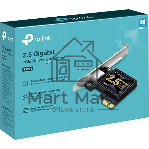 Сетевой адаптер TP-Link TX201 PCIe 2,5 Гбит/с