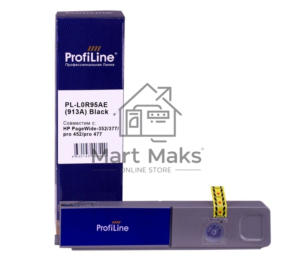 Картридж струйный ProfiLine PL-L0R95AE(913A) для принтеров HP PageWide-352/377/pro 452/pro 477 с чернилами Black 85 мл