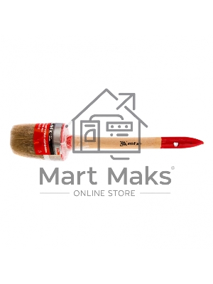 Кисть круглая Профи №14 (50 мм), натуральная щетина, деревянная ручка MTX 82051