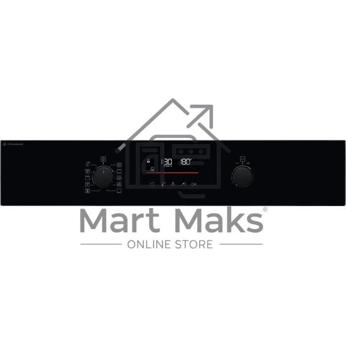 Электрический духовой шкаф Electrolux с конвекцией, приготовление на пару,объем 72 л, утапливаемые переключатели, 10 режимов, автопрограммы, очистка пиролитическая, 3 стекла в дверце, направляющие проволочные + телескопические (1 уровень), термощуп