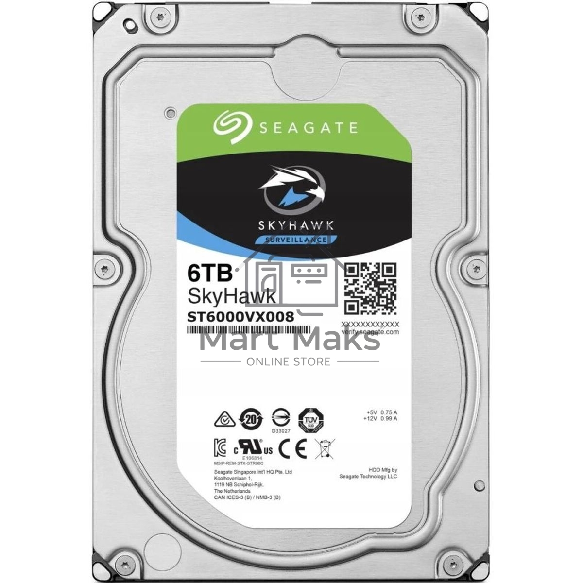 Жесткий диск Seagate ST6000VX008 SATA 6TB 5400RPM 6GB/S 256MB
