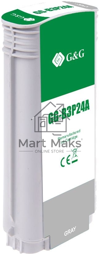 Картридж струйный G&G GG-B3P24A №727 серый (130 мл) для HP DJ T920/T1500/T2530