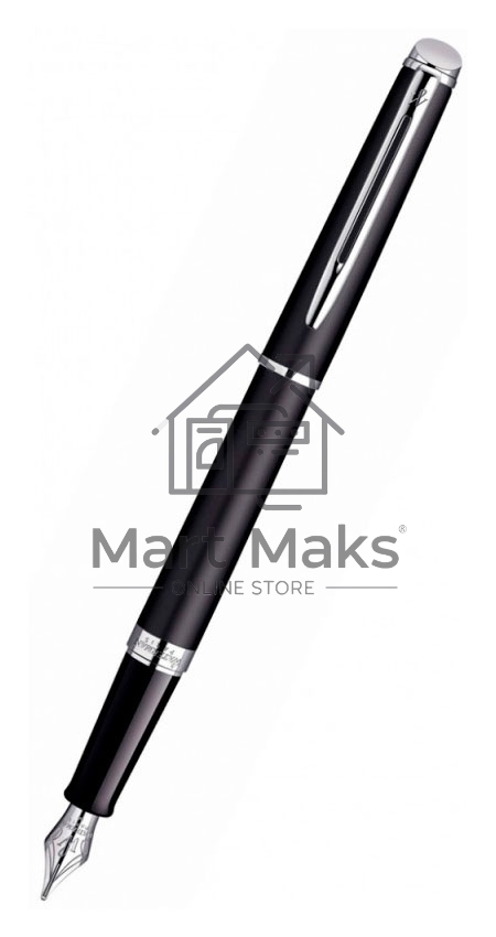 Ручка перьевая Waterman Hemisphere (CWS0920810) Matte Black CT F сталь нержавеющая, подарочная коробка