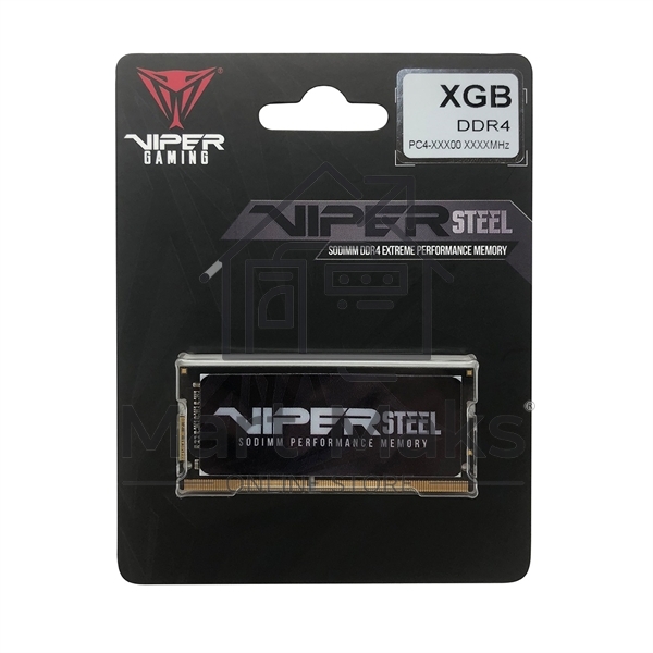 Оперативная память Patriot Steel Series, DDR4, 32GB (1x32 GB), 3200 MHz, CL22, радиатор, черный, SO-DIMM