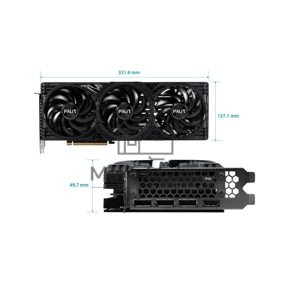 Видеокарта Palit PA-RTX5070 GAMINGPRO-S OC 12GB RTX5070 12Gb 192bit GDDR7 2325/28000 HDMIx1 DPx3 HDCP Ret