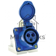 Розетка наруж. уст. 16А 220В 2Р+РЕ IP44 (113) EKF ps-113-16-220
