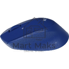 Мышь беспроводная Logitech M330 SILENT PLUS синий, 1000 dpi, радиоканал, USB, кнопки - 3