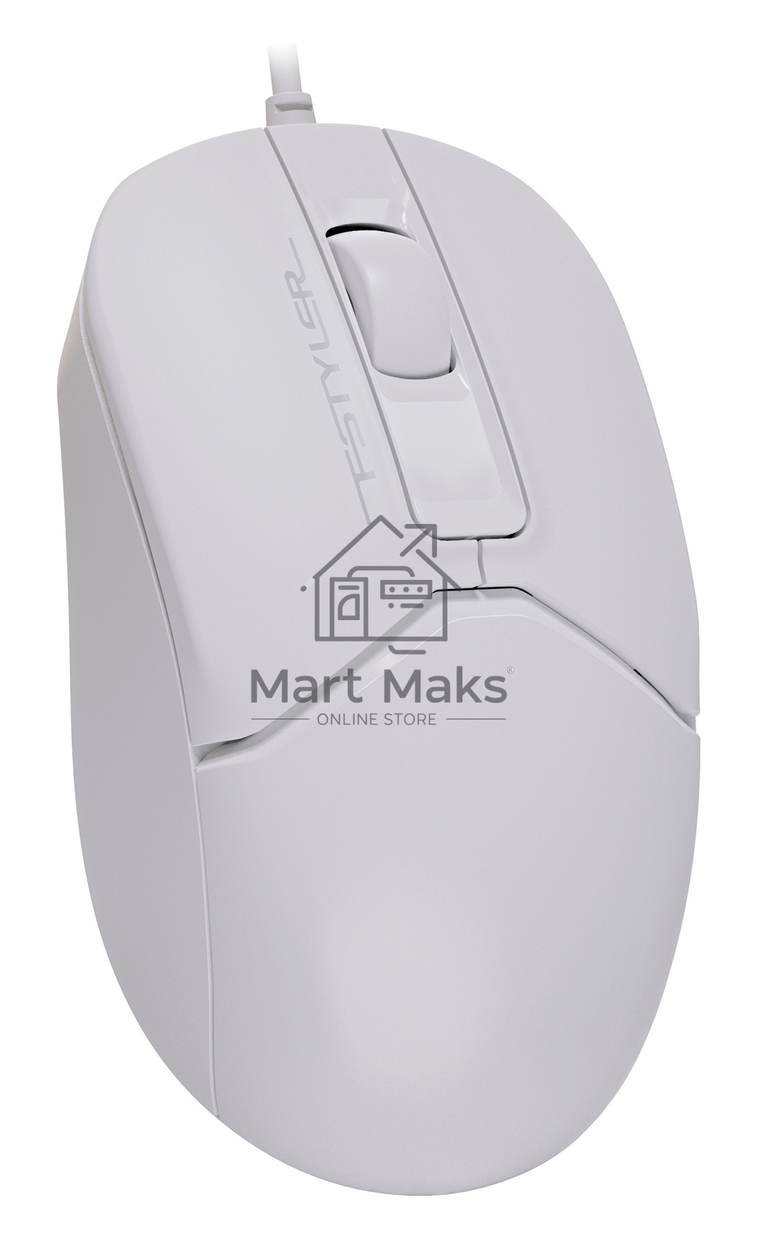 Мышь проводная A4Tech Fstyler FM12 белый, 1200 dpi, USB, кнопки - 3