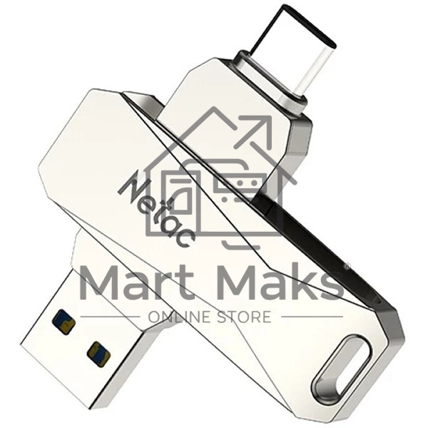 Флешка USB R/W R/W Drive Netac U782C NT03U782C-032G-30PN dual USB3.0+TypeC 32GB, retail version