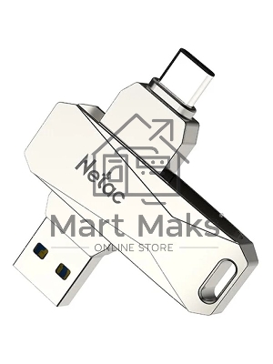 Флешка USB Netac U782C NT03U782C-032G-30PN dual USB 3.0+TypeC 32Gb, retail version