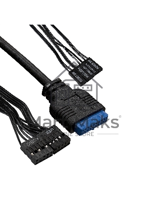 Компьютерный корпус Miditower ExeGate CP-606U-AB500 (ATX, AB500 с вент. 8см, 1*USB/1*USB 3.0, аудио)