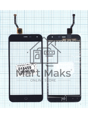 Сенсорное стекло (тачскрин) для Meizu M1 Mini черное