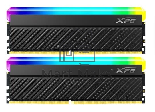 Оперативная память ADATA XPG SPECTRIX D45G RGB, DDR4, 32GB (2x16 GB), 3600 MHz, CL18, радиатор, RGB, черный