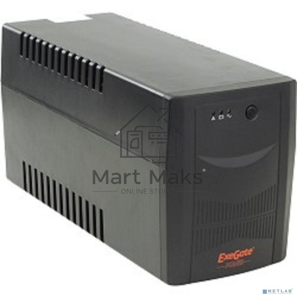 Источник бесперебойного питания ExeGate EP212521RUS Power Back UNB-1500<1500VA, Black, 4 евророзетки>