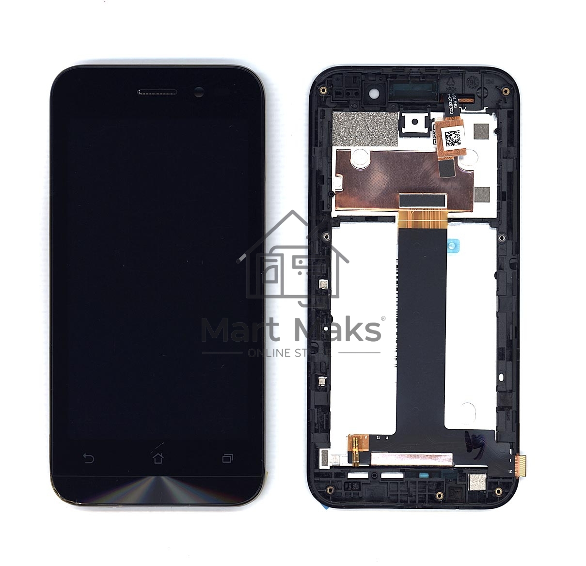 Дисплей для Asus ZenFone Go ZB450KL, черный с рамкой