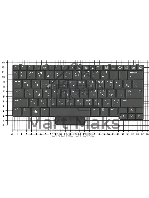Клавиатура для ноутбука HP EliteBook 2530P черная