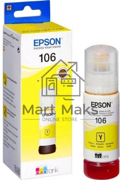 Чернила Epson 106Y C13T00R440 желтый (70 мл) для Epson L7160/7180