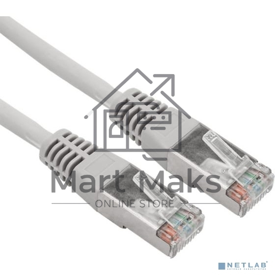 Пaтч-корд F/UTP Rexant, категория 5e, RJ45-RJ45, экранированный, 24AWG, LSZH, серый, 3м