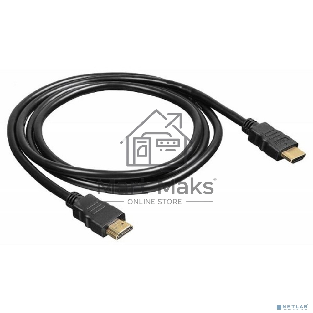 Кабель аудио-видео Buro HDMI (m)/HDMI (m) 1м. феррит.кольца Позолоченные контакты черный (BHP-HDMI-2.1-1G)