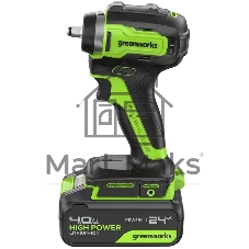 Гайковерт Greenworks G24IW200 аккум. патрон:квад.3/8