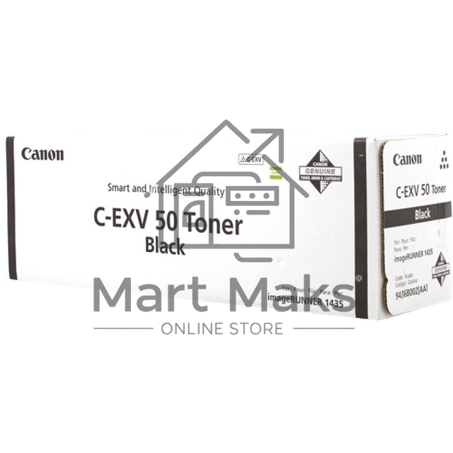 Картридж лазерный Canon C-EXV 50 Toner Black (9436B002), черный, 17600 стр при 6% (689g*1), для IR1435/1435i/1435iF