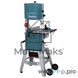 Пила Makita LB1200F ленточная [LB1200F] 900Вт,400\800м\мин,рез-165х305мм,81.2кг,кор,стол на ножках,подсв,угл направляющая+5полотен