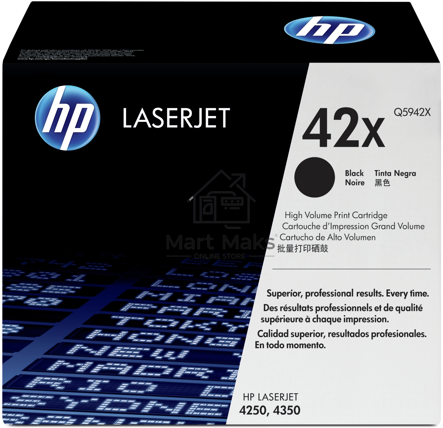 Картридж лазерный HP LaserJet Q5942X черный для LJ 4250/4350 (20000стр.)