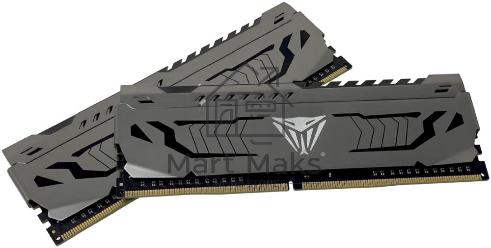 Оперативная память Patriot Viper Steel, DDR4, 16GB (2x8 GB), 3733 MHz, CL17, DIMM, радиатор, черный