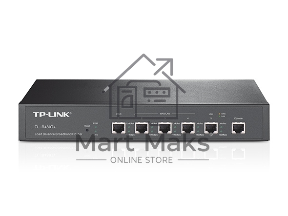 Маршрутизатор TP-Link SMB TL-R480T+ Роутер для ср.бизнеса 1WAN+4LAN 10/100Mb/s,Intel IXP 266MHz, Firewall,NAT,VPN