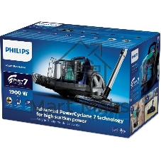 Пылесос Philips FC9573/01 синий/темно-серый, 410/1900 Вт, уборка сухая, пылесборник контейнер 1,5 л