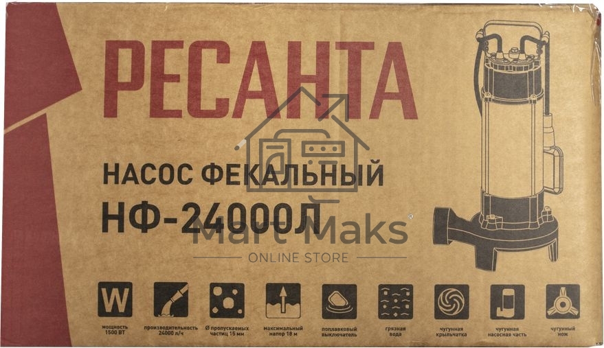Фекальный насос НФ-24000Л Ресанта