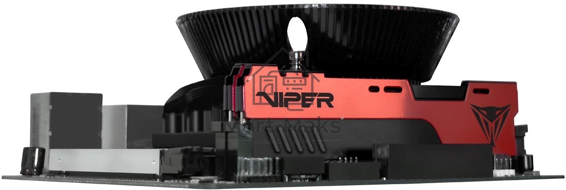 Оперативная память Patriot Viper Elite II, DDR4, 32GB (1x32 GB), 3200 MHz, CL18, DIMM, радиатор, красный, черный