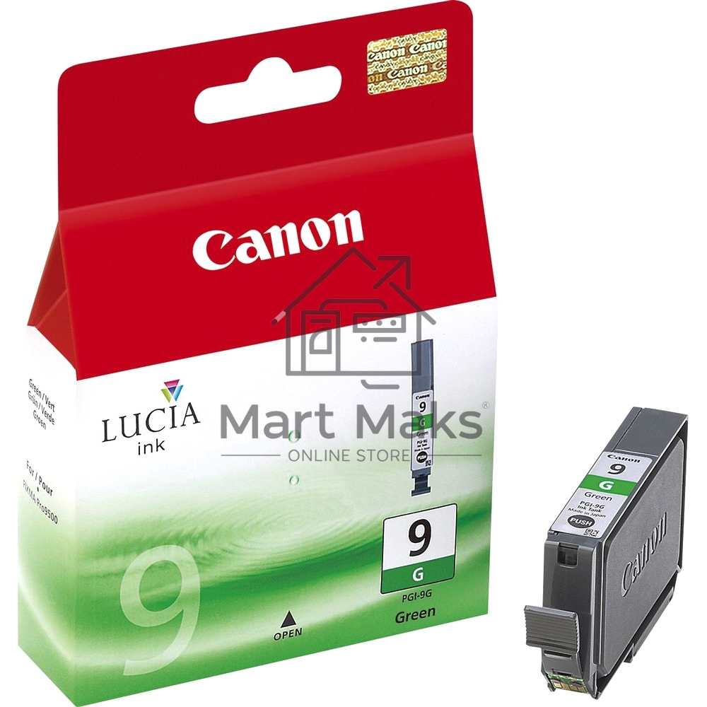 Картридж струйный PGI-9G (1041B001) зеленый (14 мл.) для Canon Pixma 9500 (Mark II)