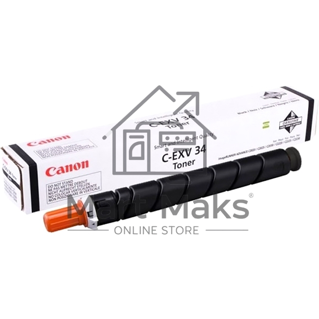 Картридж лазерный Canon C-EXV34BK черный (туба 23000 стр) для Canon iR C9060/C9065/C9070, IR Advance C2000ser/C2020/C2025/C2030