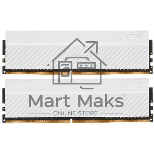 Оперативная память XPG Gammix D45, 32GB (2x16GB), DDR4, 3600MHz, CL18, UDIMM, с радиатором, белый