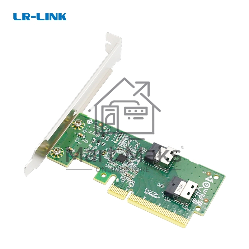 Адаптер для SSD PCIe x8 to Two SlimSAS SFF-8654 4i Adapter