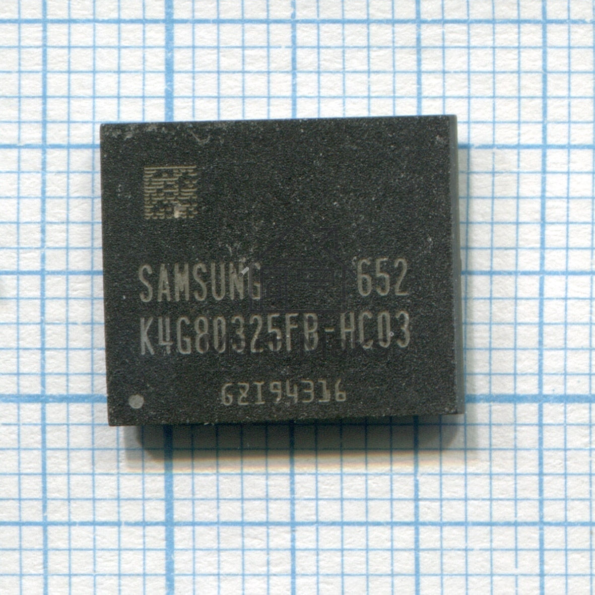 Видеопамять GDDR5 1Gb Samsung K4G80325FB-HC03