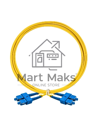 Патч-корд волоконно-оптический ExeGate FC-D-9-SC-SC-2M-LSZH (Шнур ВО SM 9/125 (OS2/G.652.D), SC/UPC-SC/UPC, Duplex, LSZH, 2м)