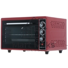 Электрическая плита Kraft КF-MO3804KR красный Мощность 1500(Вт),Объем 38(Л),Напряжение 220-240(В),Максимальная температура 320(°С),Внутренняя подсветка,Конвекция,Таймер отключения 90(Мин)