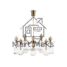 Люстра Ambrella light LH53287/7 BS/CL латунь/прозрачный E14*7 max 40W D815*900