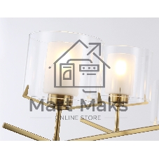 Люстра Ambrella light LH57008/6 BS/FR латунь/белый матовый E14/6 max 40W D850*420