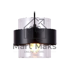 Светильник Ambrella light TR3646 BK/CL черный/прозрачный E27 max 40W D180*950